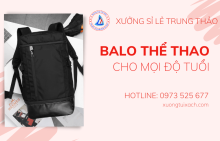 Balo thể thao - Lựa chọn phụ kiện yêu thích của mọi độ tuổi