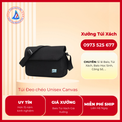 Túi Đeo chéo Unisex Canvas
